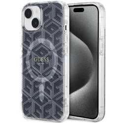  HUSĂ! - Husă originală GUESS GUHMP15MHGCUSTGK pentru iPhone 15 Plus (Magsafe / IML GCUBE / negru)