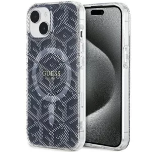 HUSĂ! - Husă originală GUESS GUHMP15MHGCUSTGK pentru iPhone 15 Plus (Magsafe / IML GCUBE / negru)