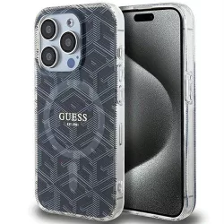   HUSĂ! - Husă originală GUESS GUHMP15XHGCUSTGK pentru iPhone 15 Pro Max (Magsafe / IML GCUBE / negru)