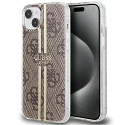   HUSĂ! - Husă originală GUESS GUHCP15MH4PSEGW pentru iPhone 15 Plus (4G Dună aurie / maro)