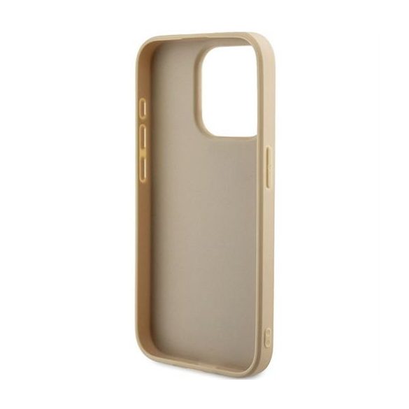 Husă GUESS pentru IPHONE 15 Pro GUHCP15LPSAIRSD (Saffiano Iridescent Script) auriu