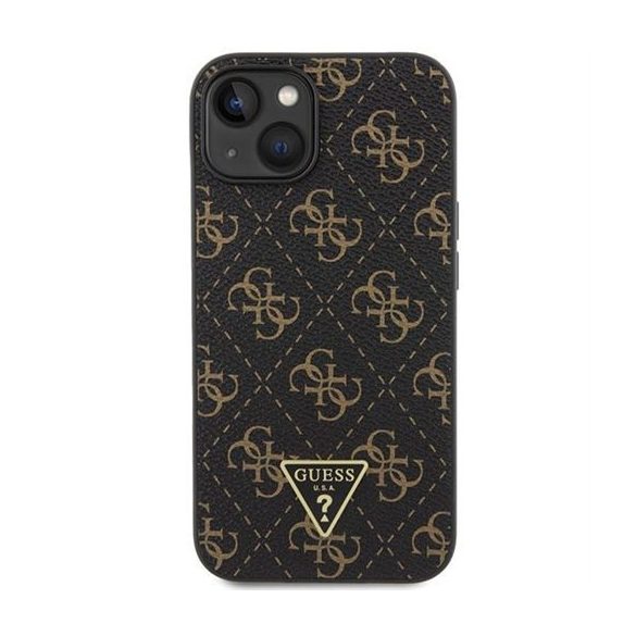 HUSĂ! - Husă GUESS pentru IPHONE 13 / 14 / 15 GUHCP15SPG4GPK (logo metal triunghi 4G) neagră