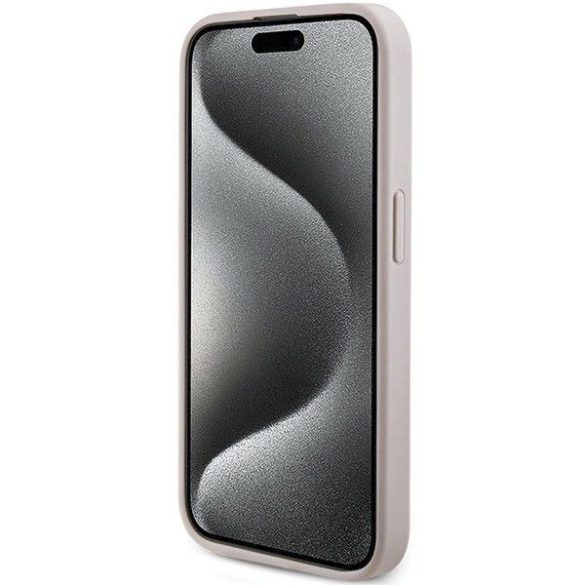 Husă originală GUESS GUHMP14XG4GFRP pentru iPhone 14 Pro Max (Magsafe / logo clasic 4G Ring / roz)