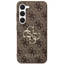   HUSĂ! - Carcasa originala GUESS GUHCS24M4GMGBR pentru Samsung S24 Plus (Piele 4G Metal Logo / maro)