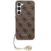   Carcasa originala GUESS GUHCS24SGF4GBR pentru Samsung S24 (4G Charm / maro)