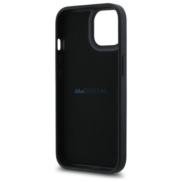 Karl Lagerfeld KLHCP15S3DRKSDLK 3D Rubber Signature caz pentru iPhone 15 - negru