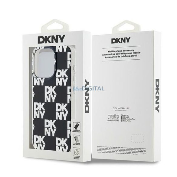Husă DKNY pentru IPHONE 15 Pro DKHCP15LHDLCEK (DKNY HC PC TPU Cheered Pattern) neagră