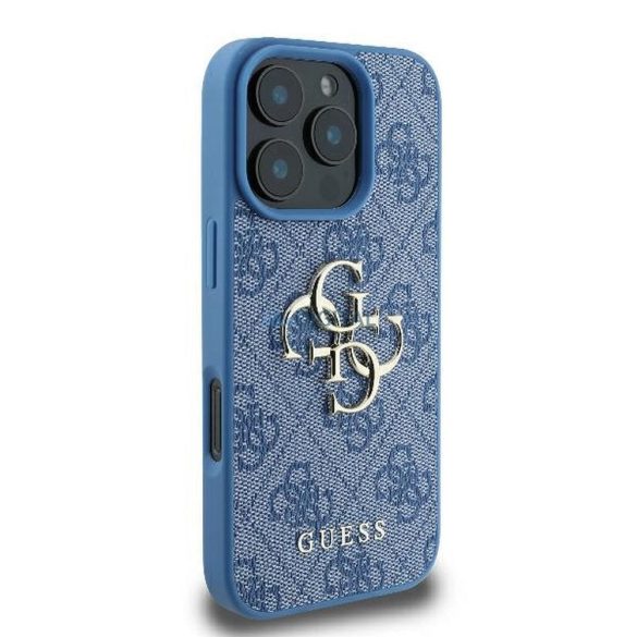 Guess GUHCP16X4GMGBL 4G PU Big Logo caz iPhone 16 Pro Max - albastru