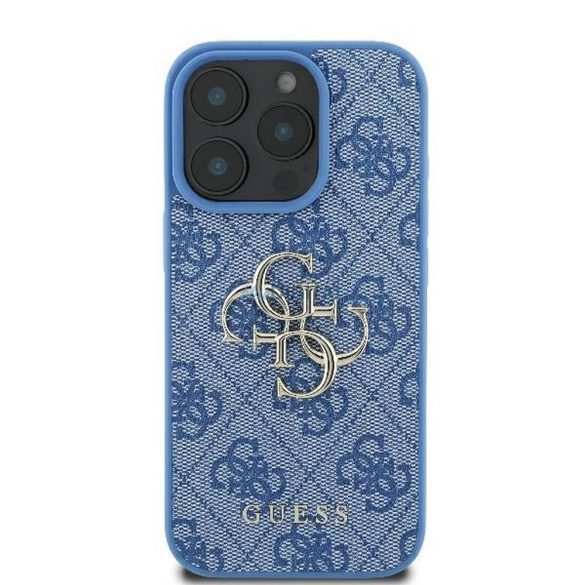 Guess GUHCP16X4GMGBL 4G PU Big Logo caz iPhone 16 Pro Max - albastru