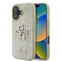   HUSĂ! - Guess GUHCP16MHG4SGD Carcasă Fixed Glitter Big 4G pentru iPhone 16 Plus - auriu