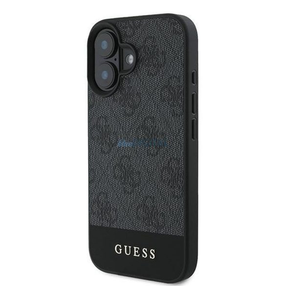 Guess GUHCP16MG4GLGR 4G Bottom Stripe carcasă pentru iPhone 16 Plus - negru