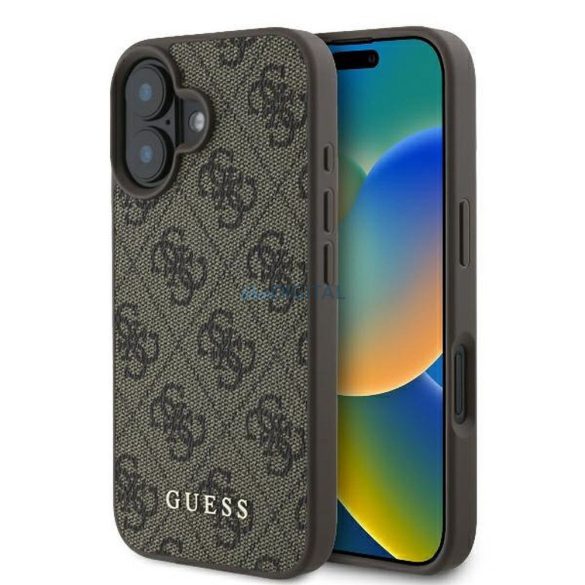 Guess GUHCP16MG4GFBR 4G Husă clasică pentru iPhone 16 Plus - maro