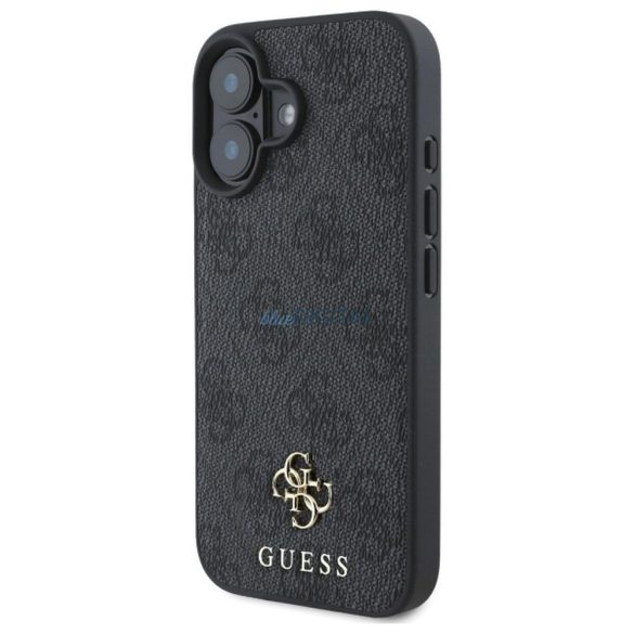 Guess GUHMP16SP4SM4MK Husă compatibilă cu MagSafe 4G Small și Classic pentru iPhone 16 - negru