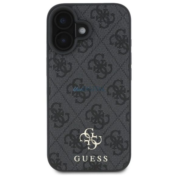 Guess GUHMP16SP4SM4MK Husă compatibilă cu MagSafe 4G Small și Classic pentru iPhone 16 - negru