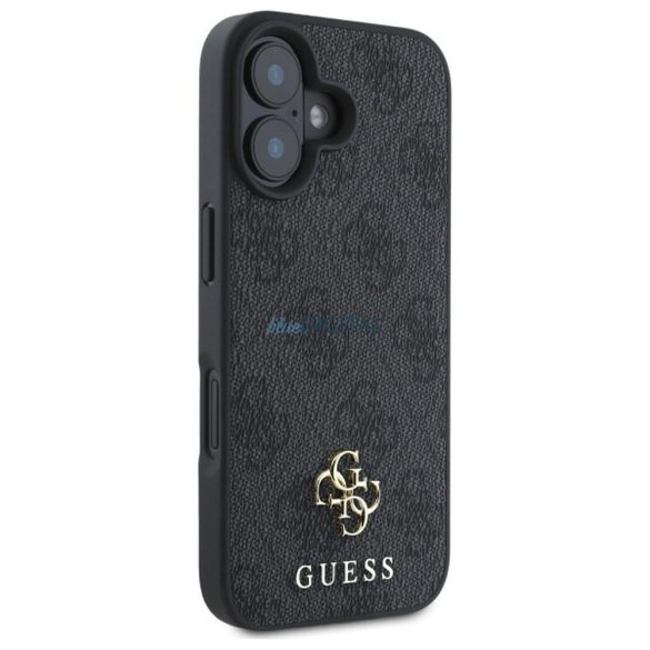 Guess GUHMP16SP4SM4MK Husă compatibilă cu MagSafe 4G Small și Classic pentru iPhone 16 - negru