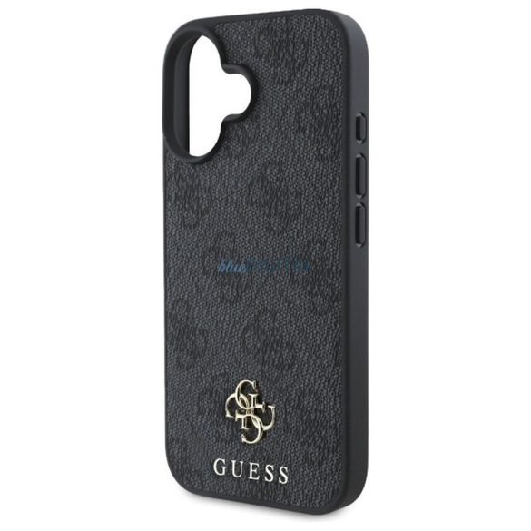 Guess GUHMP16SP4SM4MK Husă compatibilă cu MagSafe 4G Small și Classic pentru iPhone 16 - negru