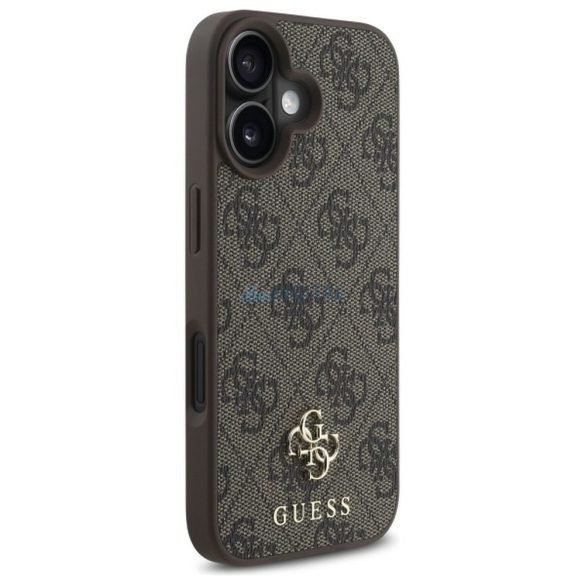 Guess GUHMP16SP4SM4MW 4G Carcasă mică și clasică compatibilă MagSafe pentru iPhone 16 - maro