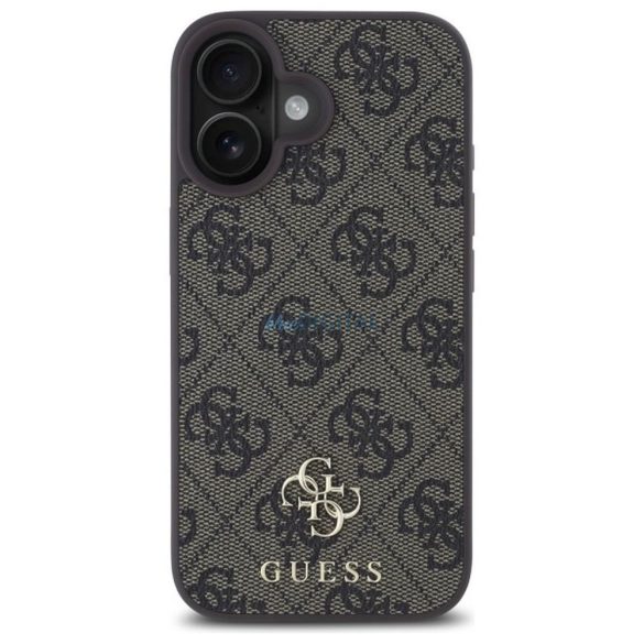 Guess GUHMP16SP4SM4MW 4G Carcasă mică și clasică compatibilă MagSafe pentru iPhone 16 - maro