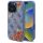 Guess GUHMP16LP4ROPEMCB 4G Flowers Print Carcasă compatibilă MagSafe pentru iPhone 16 Pro - albastru Guess GUHMP16LP4ROPEMCB 4G Flowers Print Carcasă compatibilă MagSafe pentru iPhone 16 Pro - albastru