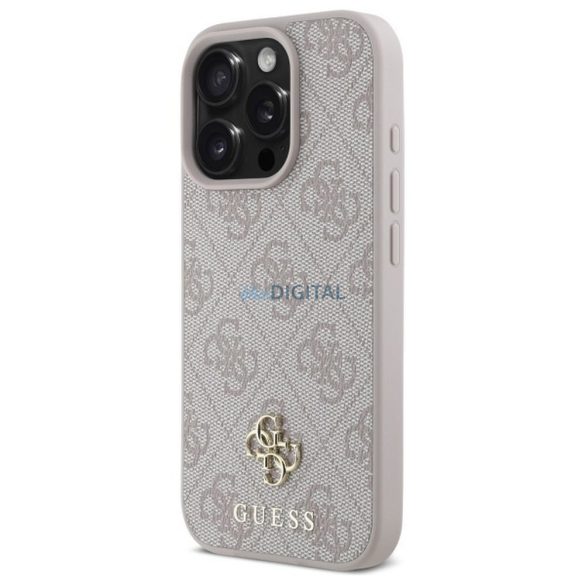 Guess GUHMP16XP4SM4MP Husă compatibilă cu MagSafe 4G Small și Classic pentru iPhone 16 Pro Max - roz