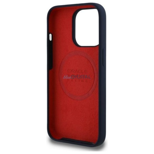 Red Bull RBHMP14L24SIILVR Silicon Red Ring MagSafe Carcasă compatibilă pentru iPhone 14 Pro - Albastru marin