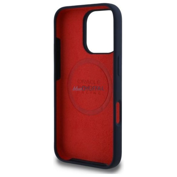 Red Bull RBHMP16X24SIILVR Silicon Red Ring MagSafe Carcasă compatibilă pentru iPhone 16 Pro Max - Albastru marin