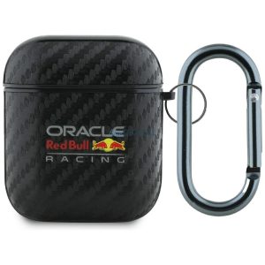 Red Bull RBA2PUCAILK PU Carbon W/ Logo caz AirPods 1/2 - negru