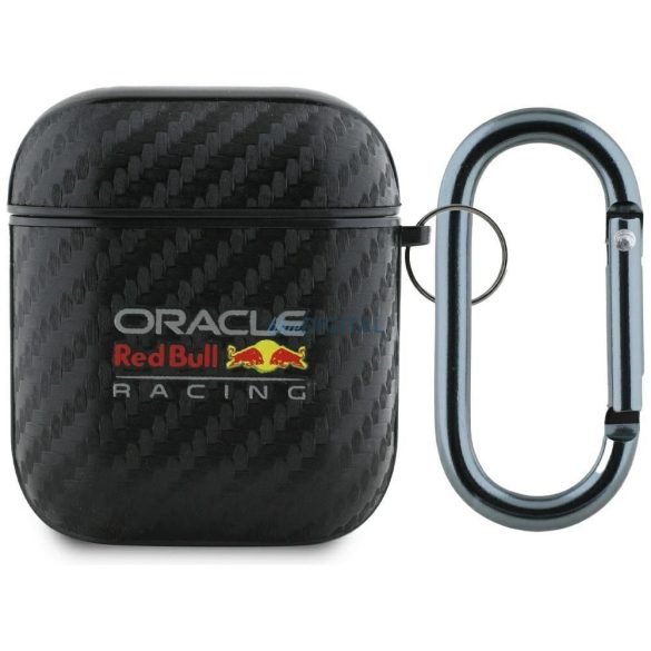 Red Bull RBA2PUCAILK PU Carbon W/ Logo caz AirPods 1/2 - negru