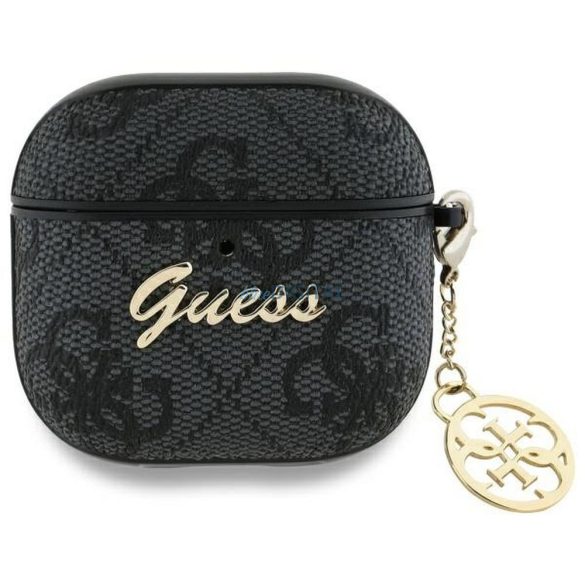 Guess GUA4G4GSMK 4G Charm Collection husă AirPods 4 - negru