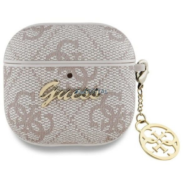 Guess GUA4G4GSMP 4G Charm Collection husă AirPods 4 - roz
