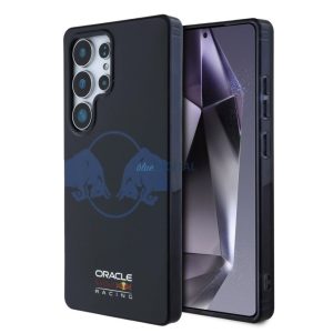Red Bull RBHMS25L24HIDBV Carcasă magnetică IML transparentă PC Two Bulls compatibilă MagSafe pentru Samsung Galaxy S25 Ultra - Navy Blue