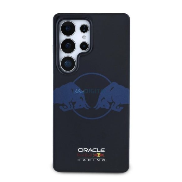 Red Bull RBHMS25L24HIDBV Carcasă magnetică IML transparentă PC Two Bulls compatibilă MagSafe pentru Samsung Galaxy S25 Ultra - Navy Blue