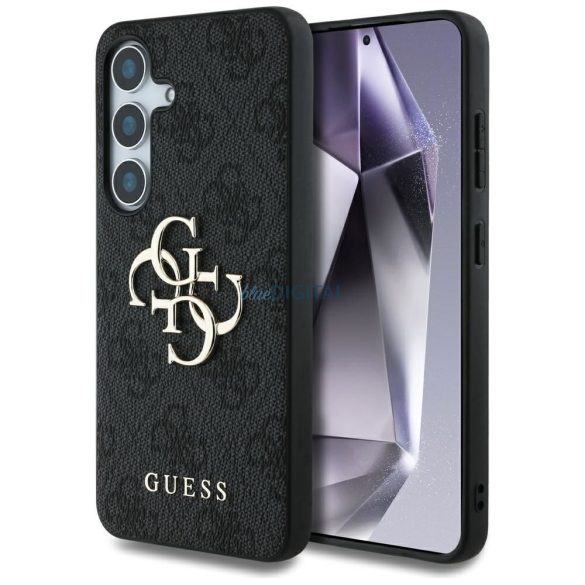 Guess GUHCS25S4GMGGR 4G PU Big Logo Caz Samsung Galaxy S25 - negru