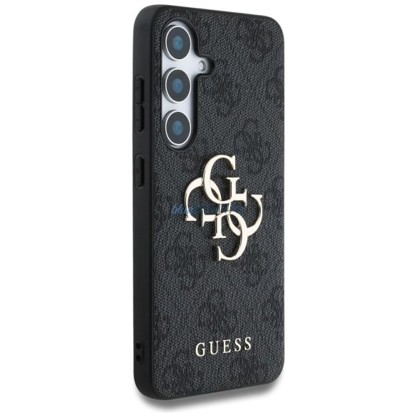 Guess GUHCS25S4GMGGR 4G PU Big Logo Caz Samsung Galaxy S25 - negru