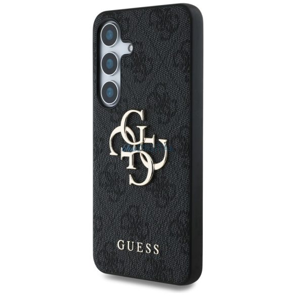 Guess GUHCS25S4GMGGR 4G PU Big Logo Caz Samsung Galaxy S25 - negru