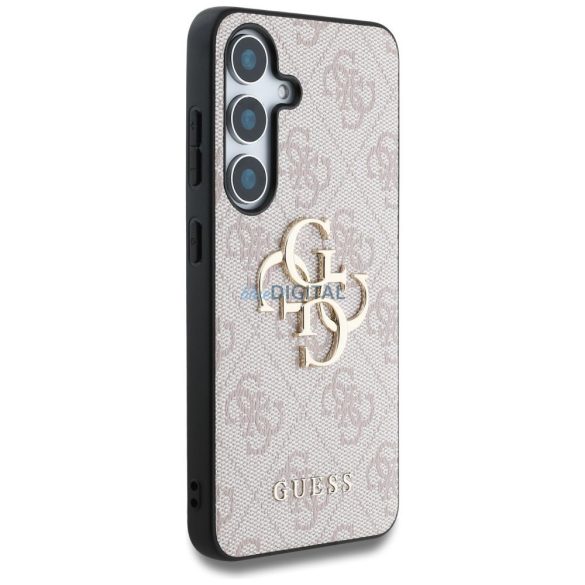 Guess GUHCS25S4GMGPI 4G PU Big Logo Caz Samsung Galaxy S25 - roz