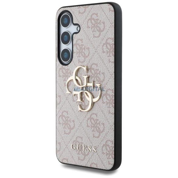Guess GUHCS25S4GMGPI 4G PU Big Logo Caz Samsung Galaxy S25 - roz