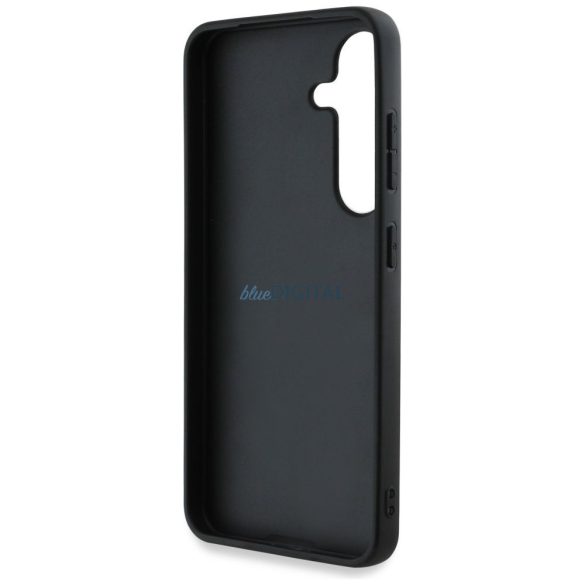 Guess GUHCS25MPGT4MBK PU Grained Big 4G and Classic Logo caz Samsung Galaxy S25 Plus - negru
