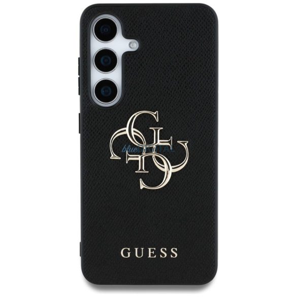 Guess GUHCS25MPGT4MBK PU Grained Big 4G and Classic Logo caz Samsung Galaxy S25 Plus - negru