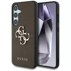 HUSĂ! - Guess GUHCS25SPGT4MBW PU Grained Big 4G and Classic Logo Case Samsung Galaxy S25 - maro