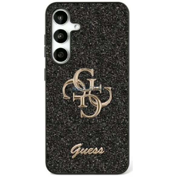 Guess GUHCS25SHG4SGK Fixed Glitter Big 4G caz Samsung Galaxy S25 - negru