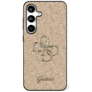 Guess GUHCS25SHG4SGD Fixed Glitter Big 4G caz Samsung Galaxy S25 - aur