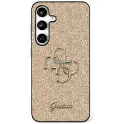   HUSĂ! - Guess GUHCS25MHG4SGD Fixed Glitter Big 4G Caz Samsung Galaxy S25 Plus - Aur