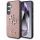 HUSĂ! - Guess GUHCS25SHG4SGP Fixed Glitter Big 4G caz Samsung Galaxy S25 - roz