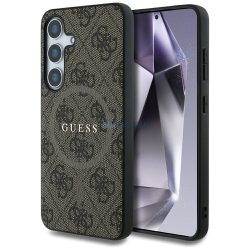   HUSĂ! - Guess GUHMS25SG4GFRW 4G Ring Classic Logo Carcasă compatibilă MagSafe pentru Samsung Galaxy S25 - maro