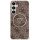 Guess GUHMS25LHG4PRTGW IML Metal Glitter 4G Circle Triangle MagSafe carcasă compatibilă pentru Samsung Galaxy S25 Ultra - maro Guess GUHMS25LHG4PRTGW IML Metal Glitter 4G Circle Triangle MagSafe carcasă compatibilă pentru Samsung Galaxy S25 Ultra - maro
