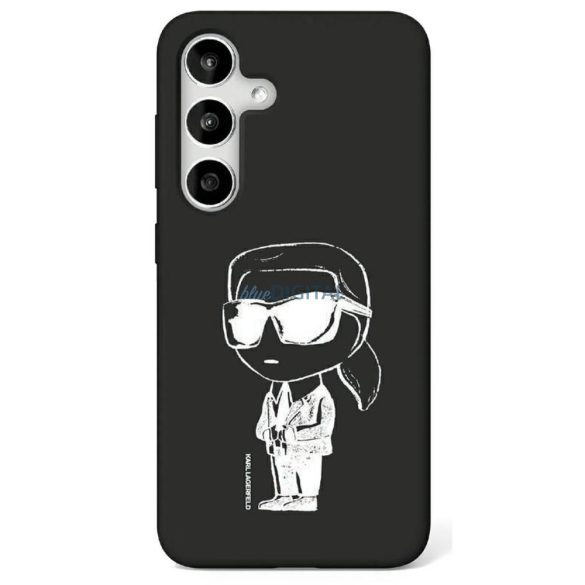 Karl Lagerfeld KLHMS25SPNYKGRTK Carcasă din silicon Graffiti Ikonik MagSafe compatibilă pentru Samsung Galaxy S25 - negru