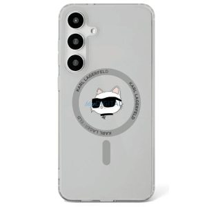 Karl Lagerfeld KLHMS25MHLSCHK IML Metal Choupette Head Husă compatibilă MagSafe Samsung Galaxy S25 Plus - negru