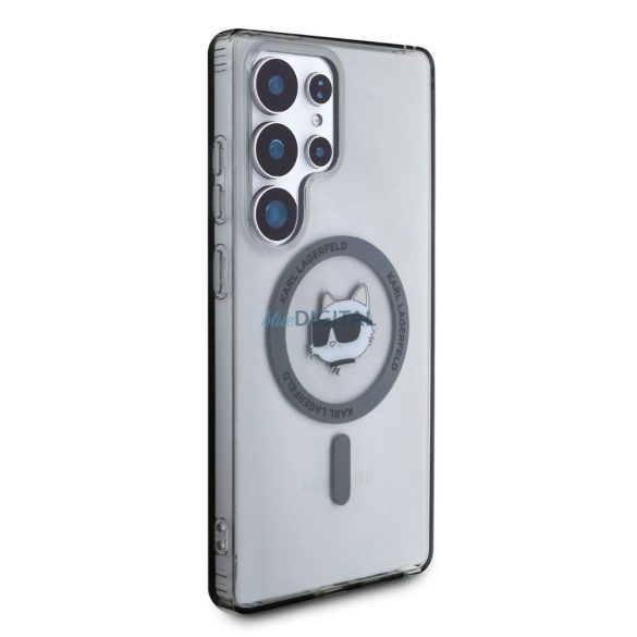Karl Lagerfeld KLHMS25LHLSCHK IML Metal Choupette Head Husă compatibilă MagSafe Samsung Galaxy S25 Ultra - negru