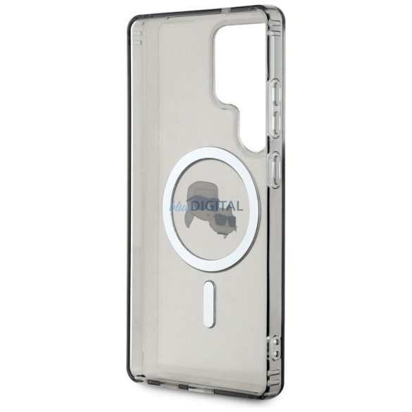 Karl Lagerfeld KLHMS25LHLSKCK IML Metal KC Heads Carcasă compatibilă MagSafe Samsung Galaxy S25 Ultra - negru